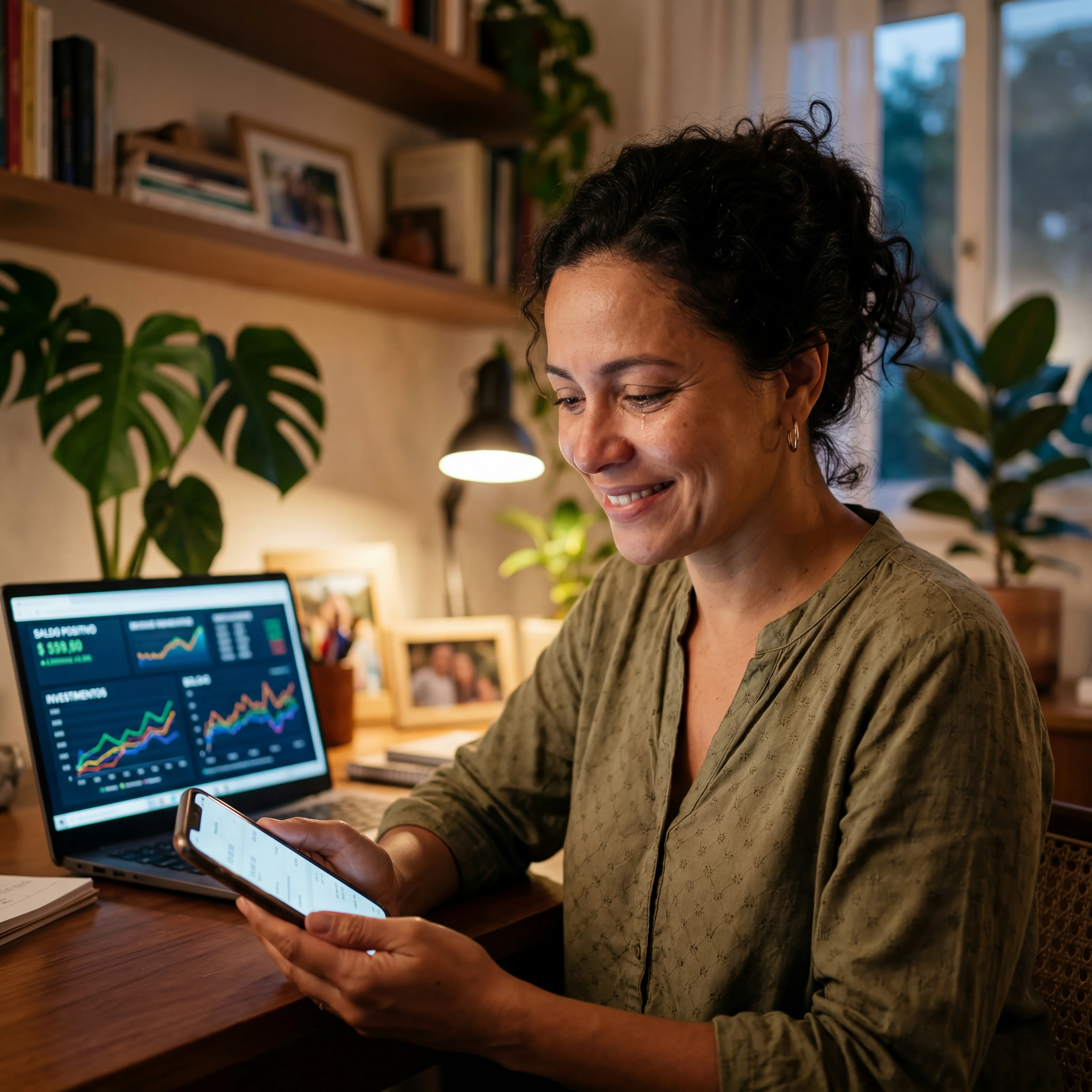 Servidora pública com expressão tranquila após receber análise jurídica